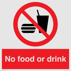 No food or drink